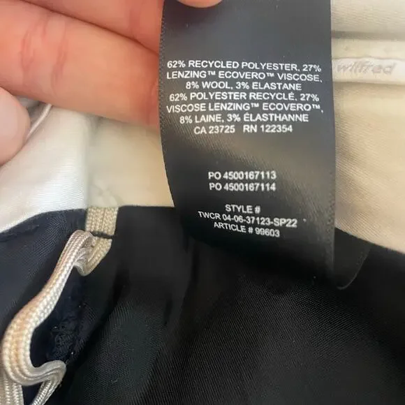 WILFRED Author Pant Trouser High Waist Wide Leg BLACK size 10 - Picture 5 of 6